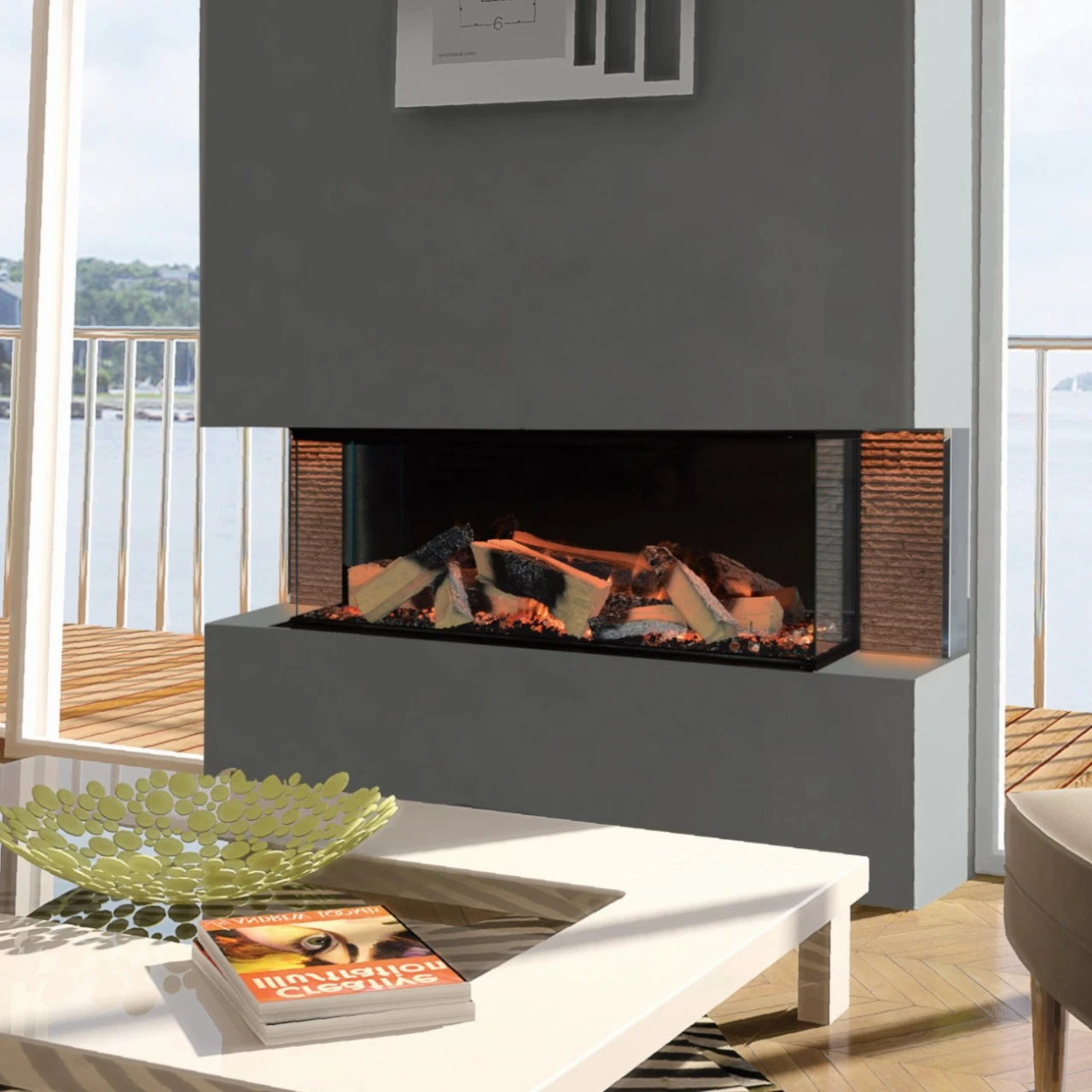 Elektrokamin Club 100E 4in1 Einbaukassette Mit Wärmeleistung 5 Elektrokamin Club 100E 4in1 Einbaukassette Mit Wärmeleistung – Bild 3