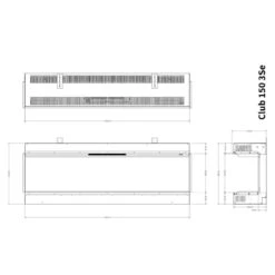 Elektrokamin Club 150E 4in1 Einbaukassette Mit Wärmeleistung 36 Elektrokamin Club 150E 4in1 Einbaukassette Mit Wärmeleistung -Derofenfuchs Verkäufe element4 elektrokamin club1503se masse 1280x1280