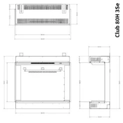 Elektrokamin Club 80HE 4in1 Einbaukassette Mit Wärmeleistung -Derofenfuchs Verkäufe element4 elektrokamin club80H3se masse 1280x1280