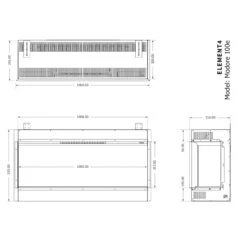 Elektrokamin Club 100E 4in1 Einbaukassette Mit Wärmeleistung 33 Elektrokamin Club 100E 4in1 Einbaukassette Mit Wärmeleistung -Derofenfuchs Verkäufe element4 100e elektrokamin front masse 1280x1280