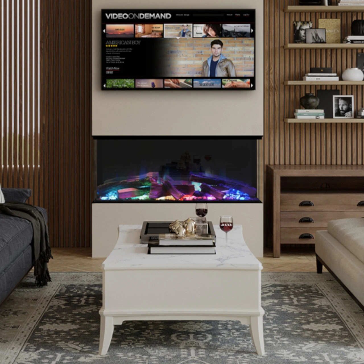 Elektrokamin Club 125E 4in1 Einbaukassette Mit Wärmeleistung 6 Elektrokamin Club 125E 4in1 Einbaukassette Mit Wärmeleistung – Bild 4