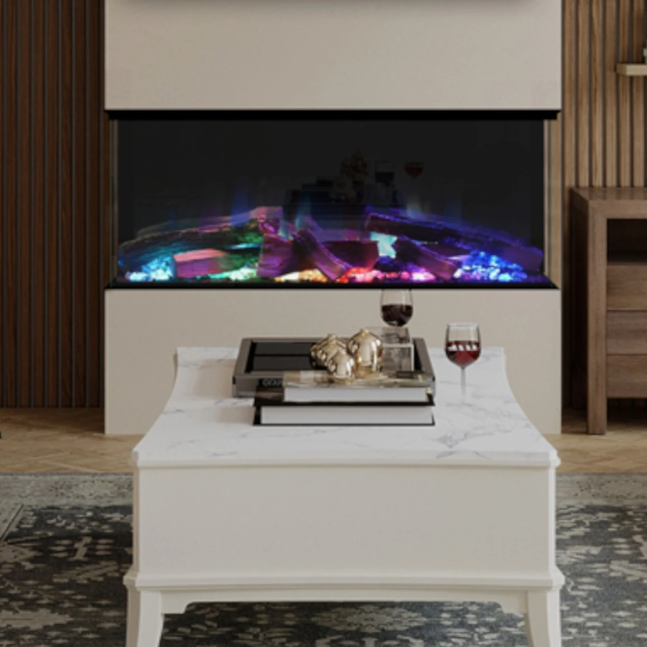 Elektrokamin Club 125E 4in1 Einbaukassette Mit Wärmeleistung 5 Elektrokamin Club 125E 4in1 Einbaukassette Mit Wärmeleistung – Bild 3