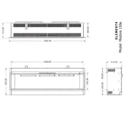 Elektrokamin Club 150E 4in1 Einbaukassette Mit Wärmeleistung 38 Elektrokamin Club 150E 4in1 Einbaukassette Mit Wärmeleistung -Derofenfuchs Verkäufe element4 150e elektrokamin front masse 1280x1280
