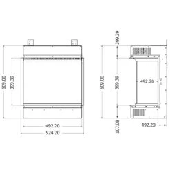 Elektrokamin Club 50E 4in1 Einbaukassette Mit Wärmeleistung -Derofenfuchs Verkäufe element4 50e elektrokamin dreiseitig masse1 1280x1280