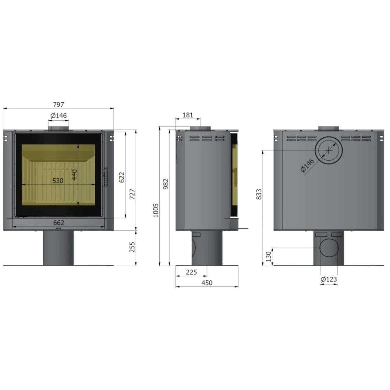 Elipse F1 Kaminofen 9kW Schwarz 6 Elipse F1 Kaminofen 9kW Schwarz – Bild 4