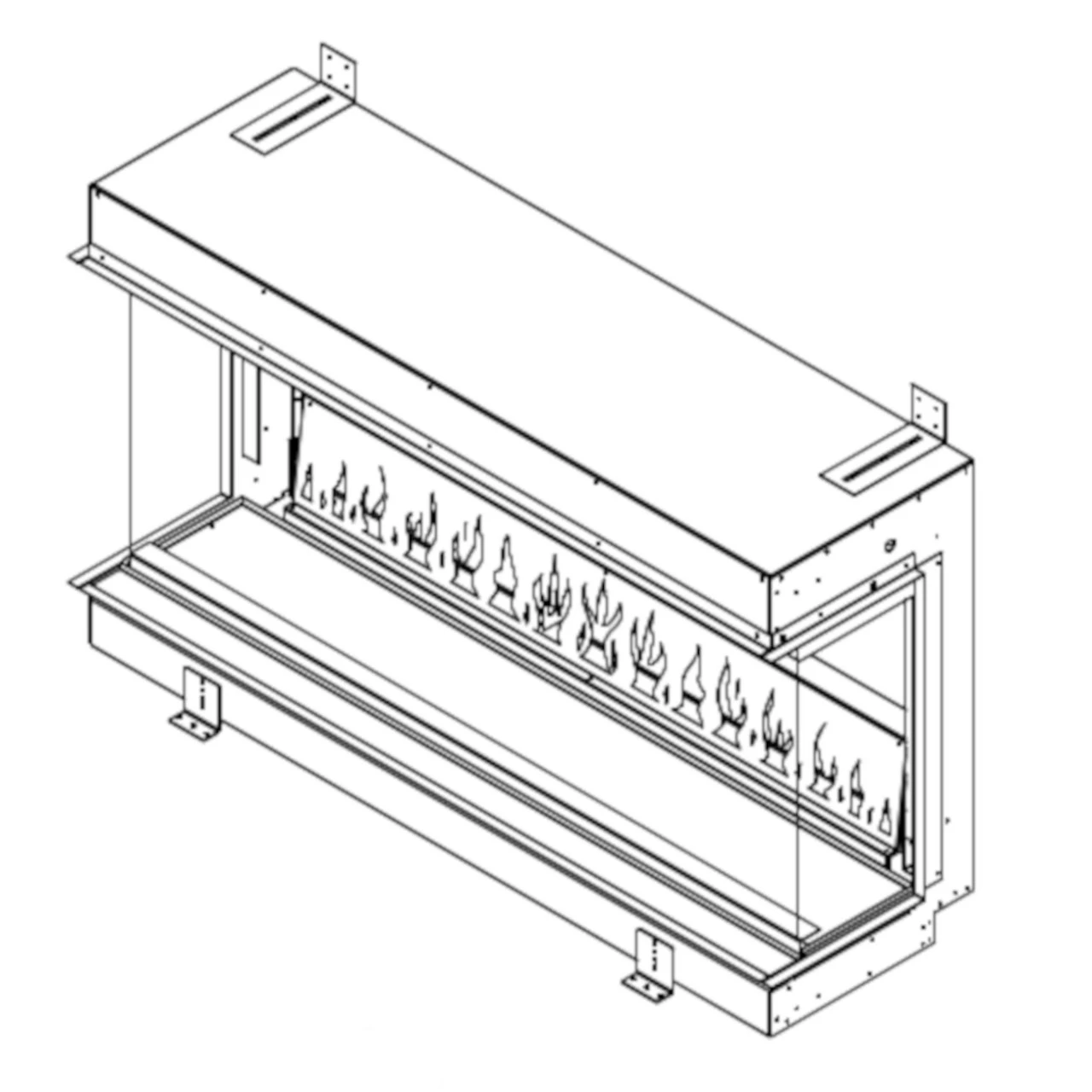 Elektrokamin Elite 100E 4in1 Einbaukassette Mit Wärmeleistung 10 Elektrokamin Elite 100E 4in1 Einbaukassette Mit Wärmeleistung – Bild 8