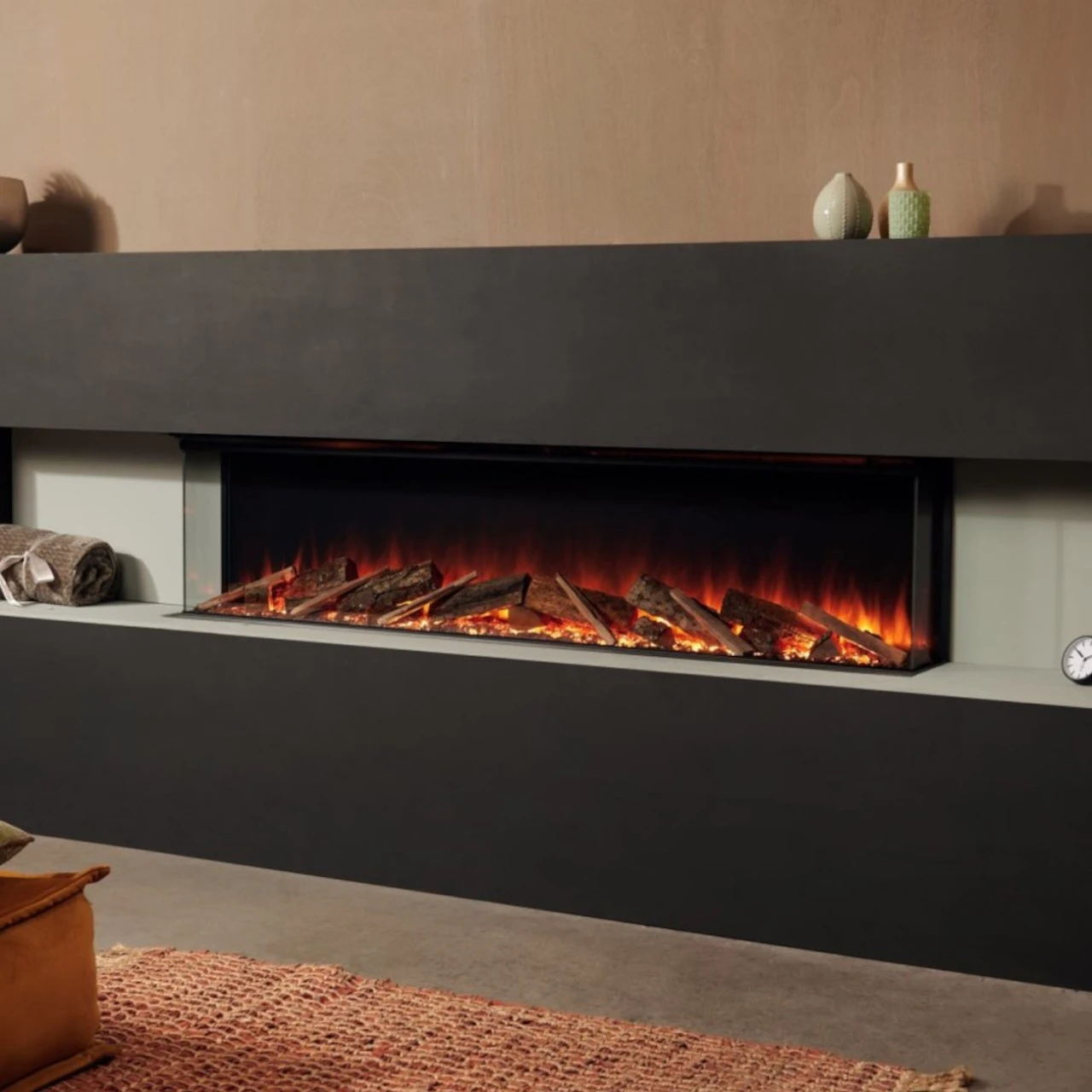 Elektrokamin Elite 180E 4in1 Einbaukassette Mit Wärmeleistung 3 Elektrokamin Elite 180E 4in1 Einbaukassette Mit Wärmeleistung