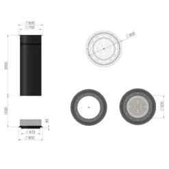Inround Designer Ethanolkamin Zur Deckenmontage -Derofenfuchs Verkäufe ethanol designer kamin inround masse2 1280x1280