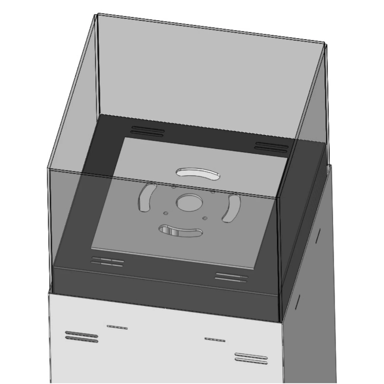 Instand 1150 Weiß Ethanolkamin Feuersäule 7 Instand 1150 Weiß Ethanolkamin Feuersäule – Bild 5
