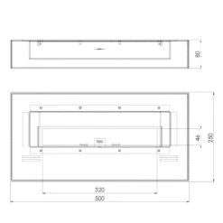 Simple Box 500 Ethanolkamin Kassette -Derofenfuchs Verkäufe ethanol kamin simple box 500 masse2 1280x1280