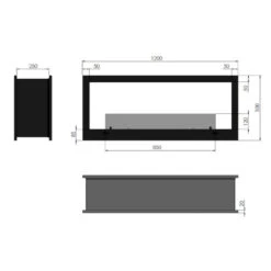 2SIDE 1200 Tunnel-Ethanolkamin Kassette Einbauprofil 14 2SIDE 1200 Tunnel-Ethanolkamin Kassette Einbauprofil -Derofenfuchs Verkäufe ethanolkamin 2side 1200 masse1 1280x1280