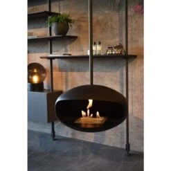 Cocoon Fires AERIS Ethanolkamin Deckenmontage Schwarz -Derofenfuchs Verkäufe ethanolkamin aeris schwarz schwarz web11 1280x1280