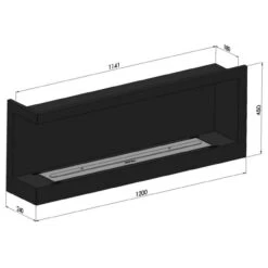 CORNER L1200 Ethanolkamin Einbaukassette Ecke Links 17 CORNER L1200 Ethanolkamin Einbaukassette Ecke Links -Derofenfuchs Verkäufe ethanolkamin cornerbox1200L masse 1280x1280