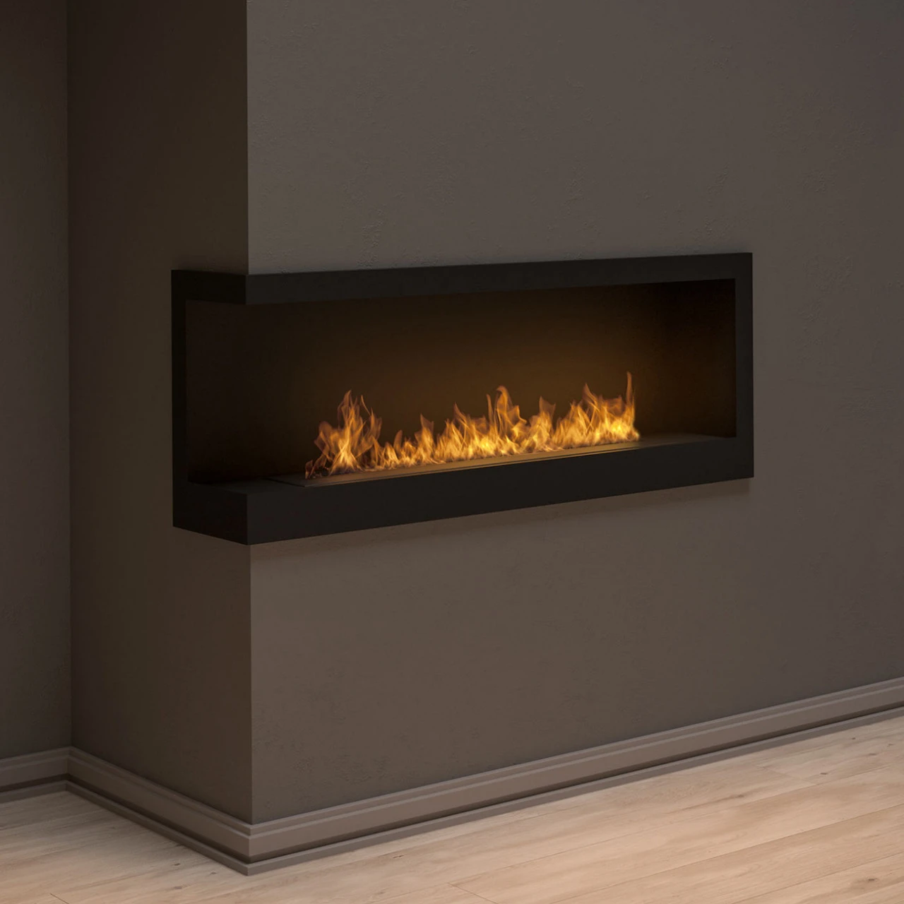 CORNER L1200 Ethanolkamin Einbaukassette Ecke Links 4 CORNER L1200 Ethanolkamin Einbaukassette Ecke Links – Bild 2