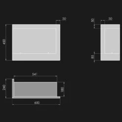 CORNER L600 Ethanolkamin Einbaukassette Ecke Links -Derofenfuchs Verkäufe ethanolkamin cornerbox600L masse2 1280x1280
