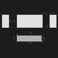 CORNER L900 Ethanolkamin Einbaukassette Ecke Links 15 CORNER L900 Ethanolkamin Einbaukassette Ecke Links -Derofenfuchs Verkäufe ethanolkamin cornerbox900L masse 1280x1280