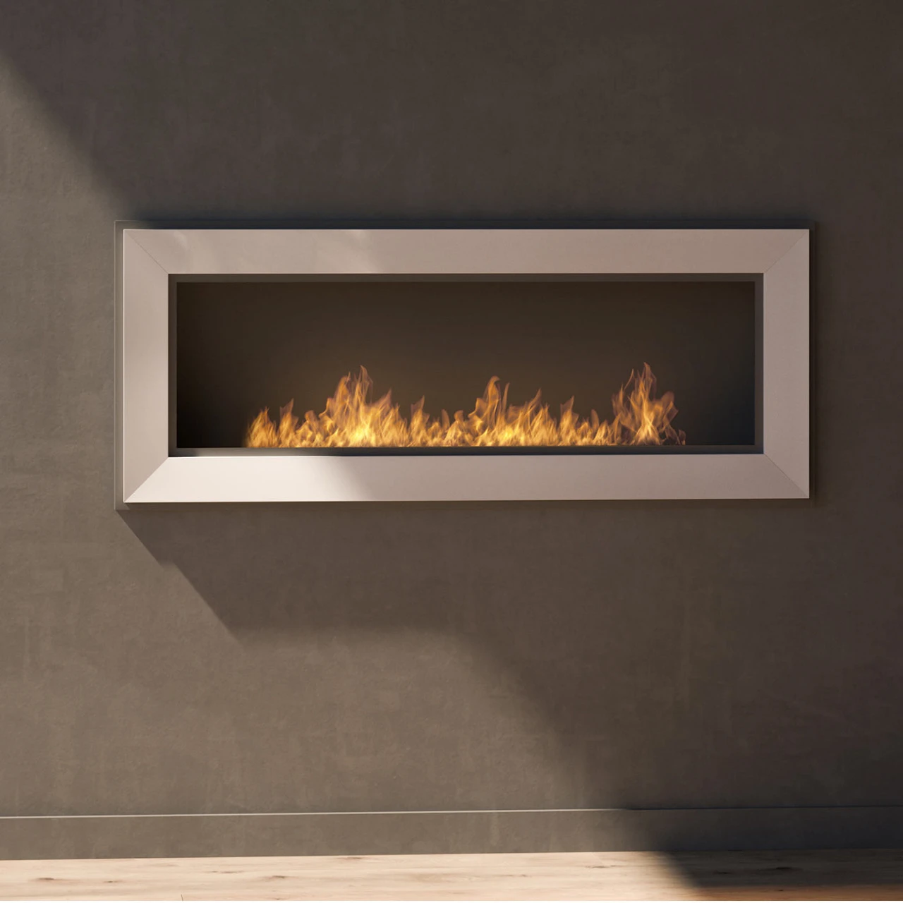 FRAME 1200 Ethanolkamin Einbaukassette Weiß 4 FRAME 1200 Ethanolkamin Einbaukassette Weiß – Bild 2