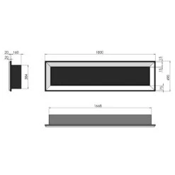 FRAME 1800 Edelstahl Ethanolkamin Einbaukassette -Derofenfuchs Verkäufe ethanolkamin frame1800 masse 1280x1280