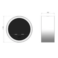 Incyrcle Bio-Ethanolkamin Deckenmontage Dunkelgrau 10 Incyrcle Bio-Ethanolkamin Deckenmontage Dunkelgrau -Derofenfuchs Verkäufe ethanolkamin incyrcle masse2 1280x1280 4