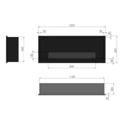 INSIDE 1200 Ethanolkamin Einbaukassette -Derofenfuchs Verkäufe ethanolkamin inside 1200 masse 1280x1280