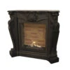 Louis Bioethanol Kamin Naturstein Schwarz Mit Steindekor