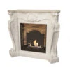 Louis Bioethanol Kamin Naturstein Weiß Mit Steindekor Und Medaillon -Derofenfuchs Verkäufe ethanolkamin louis weiss steindekor medaillon web1 1280x1280