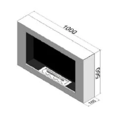 Murall 1000 Designer Ethanolkamin Weiß -Derofenfuchs Verkäufe ethanolkamin murall masse 1280x1280