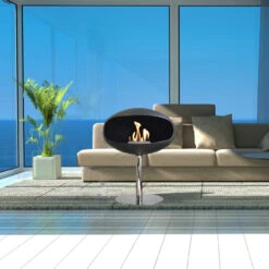 Cocoon Fires PEDESTAL Designer Ethanolkamin Schwarz -Derofenfuchs Verkäufe ethanolkamin pedestal black edelstahl web6 1280x1280