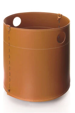 Giro Designer Holzkorb Braun Aus Regeneriertem Leder Mit Rollen -Derofenfuchs Verkäufe firestyle giro braun 2 1280x1280