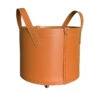 Designer Holzkorb Tonda Braun Aus Regeneriertem Leder Mit Rollen -Derofenfuchs Verkäufe firestyle tonda braun 2 1280x1280 1