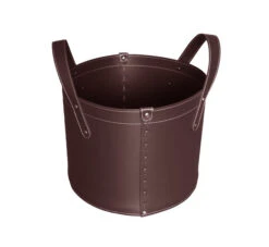 Designer Holzkorb Tonda Dunkel Braun Aus Regeneriertem Leder Mit Rollen 8 Designer Holzkorb Tonda Dunkel Braun Aus Regeneriertem Leder Mit Rollen -Derofenfuchs Verkäufe firestyle tonda dunkel braun 4 1280x1280 2
