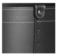 Designer Holzkorb Tonda Mini Schwarz Aus Regeneriertem Leder Mit Rollen -Derofenfuchs Verkäufe firestyle tonda schwarz 4 1280x1280