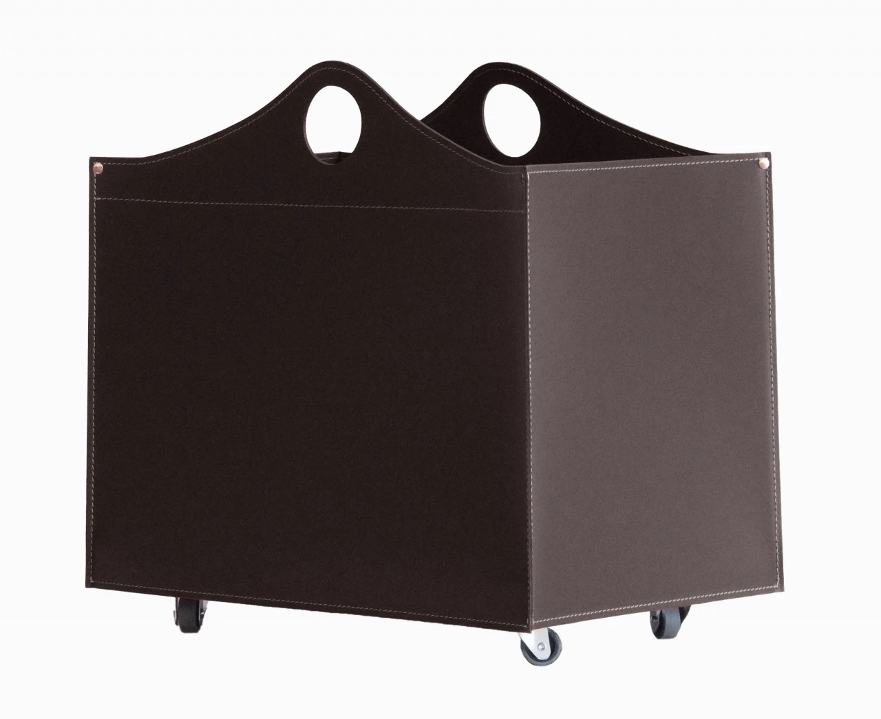 Bocad Designer Kaminbesteckset Und Holzkorb Dunkel Braun 7 Bocad Designer Kaminbesteckset Und Holzkorb Dunkel Braun – Bild 5