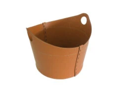 Designer Holzkorb Cadin Braun Aus Regeneriertem Leder Mit Rollen -Derofenfuchs Verkäufe firestyle cadin k07 braun 4 1280x1280 2