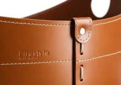 Designer Holzkorb Cadin Braun Aus Regeneriertem Leder Mit Rollen -Derofenfuchs Verkäufe firestyle cadin k07 braun 6 1280x1280 2