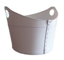 Designer Holzkorb Cadin Weiß Aus Regeneriertem Leder Mit Rollen -Derofenfuchs Verkäufe firestyle cadin k07 weiss 3 1280x1280 1