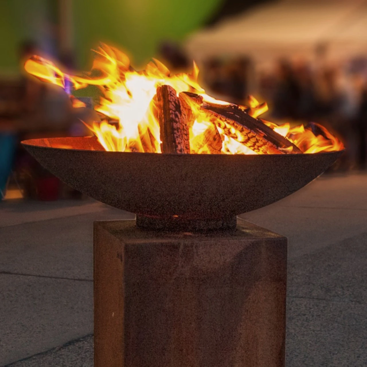Gartenkamin Feuerschale PIO80 Cortenstahl 7 Gartenkamin Feuerschale PIO80 Cortenstahl – Bild 5