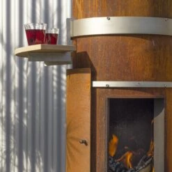 Gartenkamin Feuersäule TOWER Cortenstahl -Derofenfuchs Verkäufe gartenkamin grill feuercampus365 tower cortenstahl web3 1280x1280