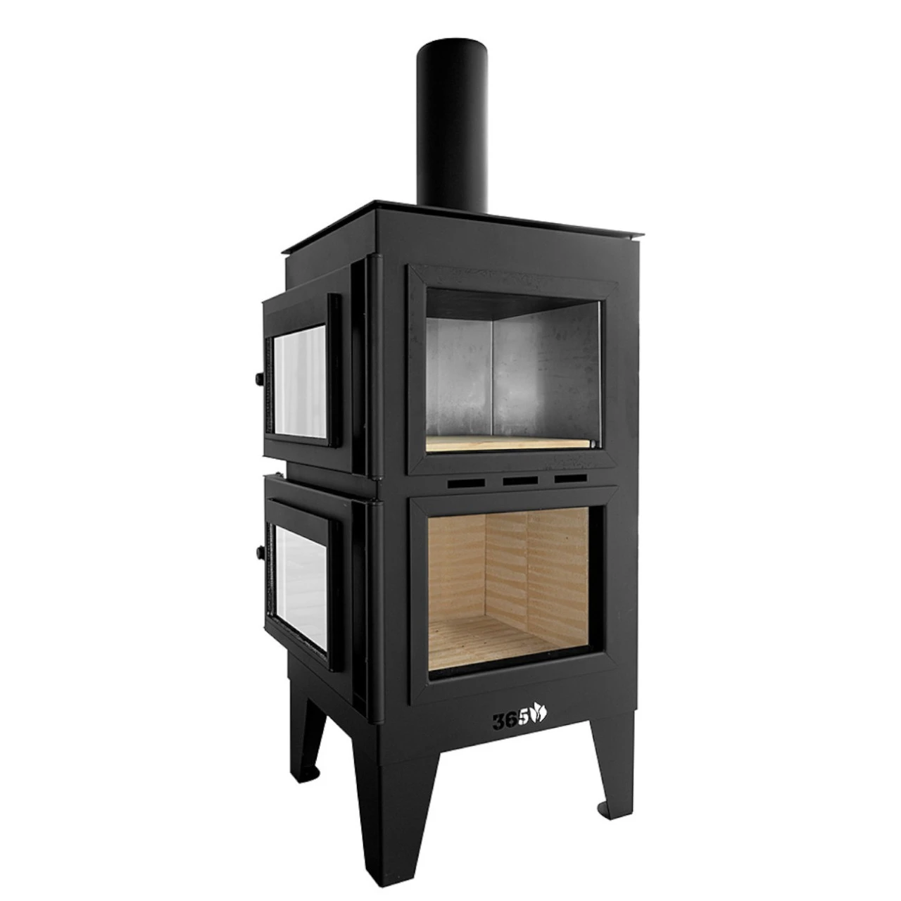 Gartenkamin ARVED Pizzaofen Backofen Schwarz 11 Gartenkamin ARVED Pizzaofen Backofen Schwarz – Bild 9