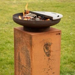 Gartenkamin Plancha Grill YMOS55 Cortenstahl -Derofenfuchs Verkäufe gartenkamin plancha grill feuercampus365 ymos55 cortenstahl web11 1280x1280