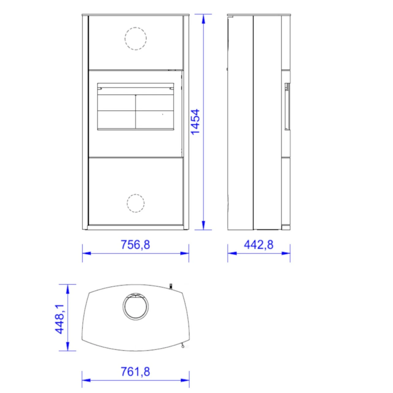 Genius Thermotte Creme Kaminofen 7kW Optionale Speicherung 6 Genius Thermotte Creme Kaminofen 7kW Optionale Speicherung – Bild 4