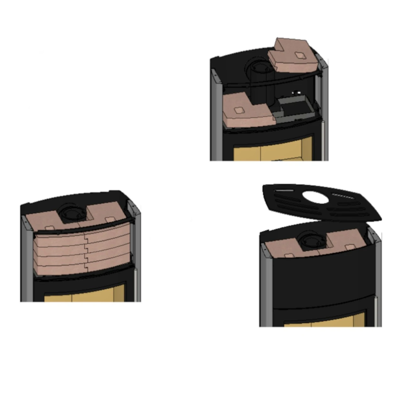 Genius Schwarz Kaminofen 7kW Optionale Speicherung 8 Genius Schwarz Kaminofen 7kW Optionale Speicherung – Bild 6