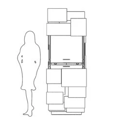 Intermezzo Designer Grill Gartenkamin Cortenstahl -Derofenfuchs Verkäufe glammfire intermezzo masse1 1280x1280