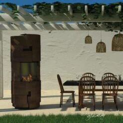 Intermezzo Designer Grill Gartenkamin Cortenstahl -Derofenfuchs Verkäufe glammfire intermezzo web8 1280x1280