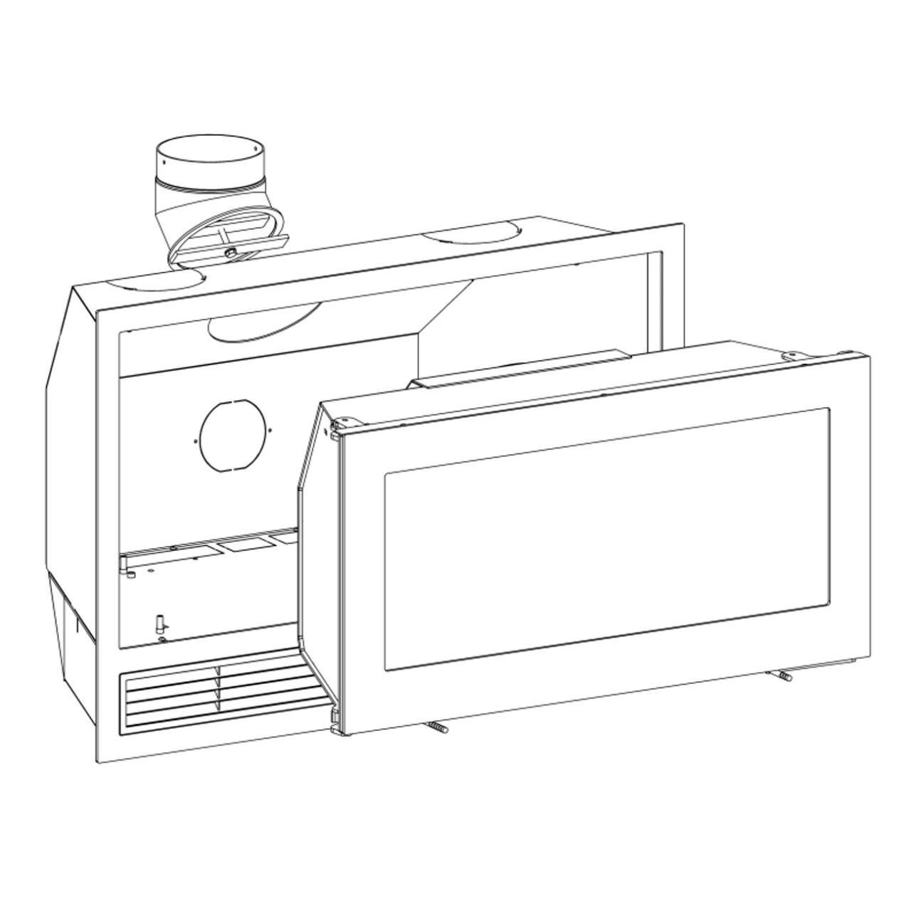 H570 Air Einbau-Kaminkassette 6kW Mit Ventilator 7 H570 Air Einbau-Kaminkassette 6kW Mit Ventilator – Bild 5