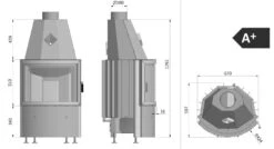 Prisma KR Warmluft-Kamineinsatz 9kW Mit Panorama Glasscheibe 13 Prisma KR Warmluft-Kamineinsatz 9kW Mit Panorama Glasscheibe -Derofenfuchs Verkäufe hajduk prisma kr masse 1280x1280