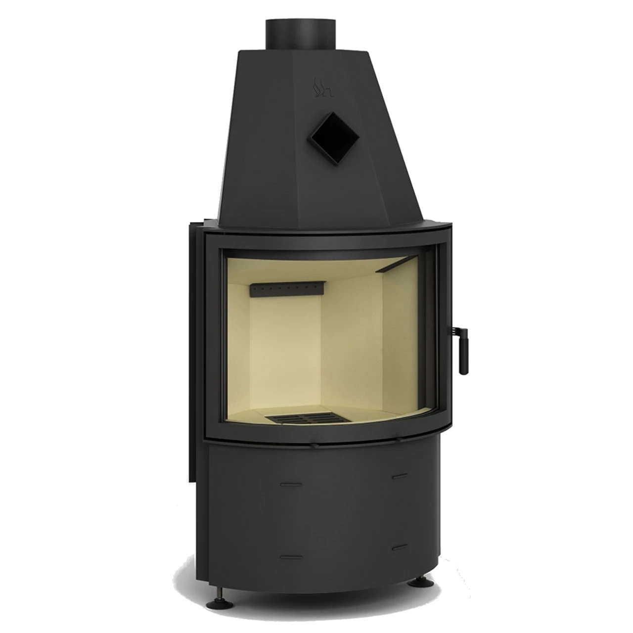 Prisma KR Warmluft-Kamineinsatz 9kW Mit Panorama Glasscheibe 3 Prisma KR Warmluft-Kamineinsatz 9kW Mit Panorama Glasscheibe