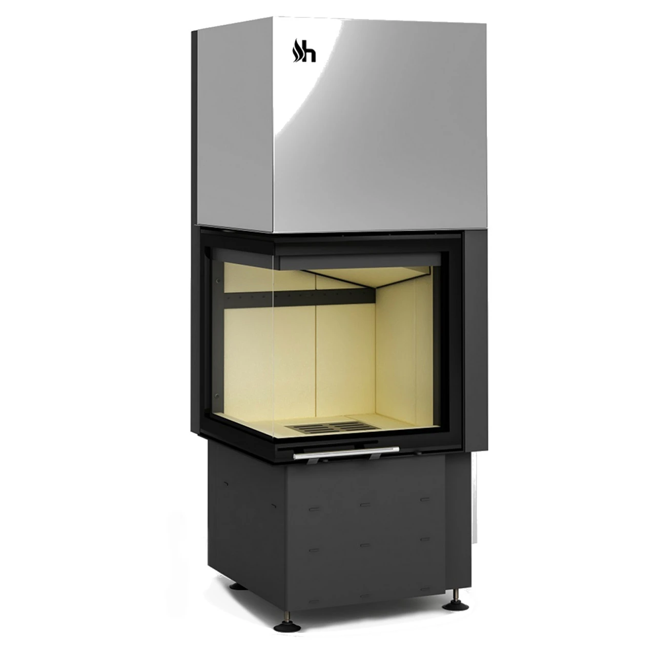 Kaminbausatz Imperial Smart 2LTH 7kW Eckkamin Links Hebetür 6 Kaminbausatz Imperial Smart 2LTH 7kW Eckkamin Links Hebetür – Bild 4