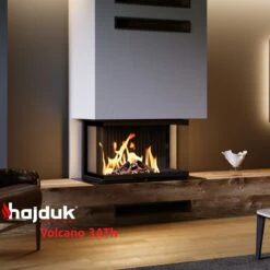 Volcano 3ATH Dreiseitiger Panorama Kamineinsatz 9kW -Derofenfuchs Verkäufe hajduk volcano 3ath kamineinsatz int 1280x1280