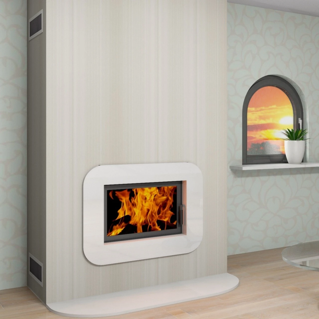 Volcano 1VTH Slim Kamineinsatz 11kw 12 Volcano 1VTH Slim Kamineinsatz 11kw – Bild 10